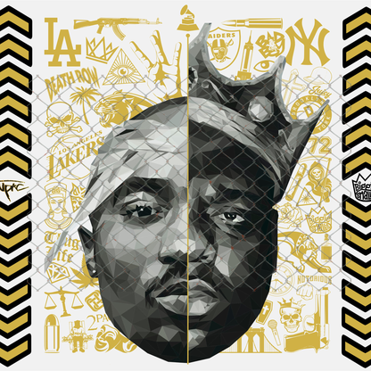 PRE-MADE ADHESIVE TRAY TABLE PRINTS (20" X 15.25") - HIP HOP