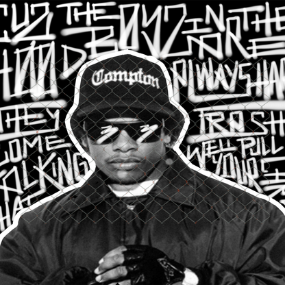 PRE-MADE ADHESIVE TRAY TABLE PRINTS (20" X 15.25") - HIP HOP
