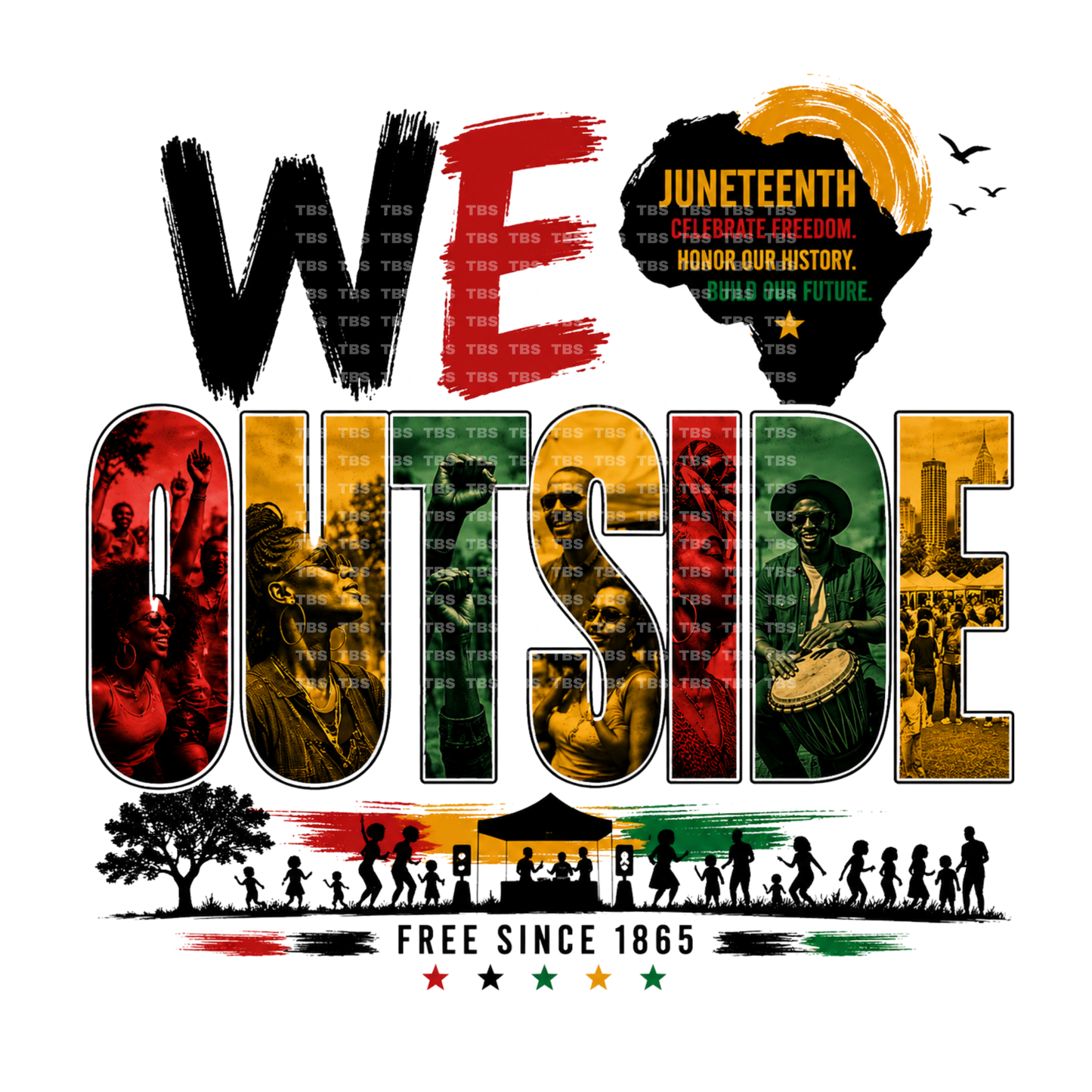 $2 Wholesale - JUNETEENTH RETRO Sublimation T-Shirt Transfers