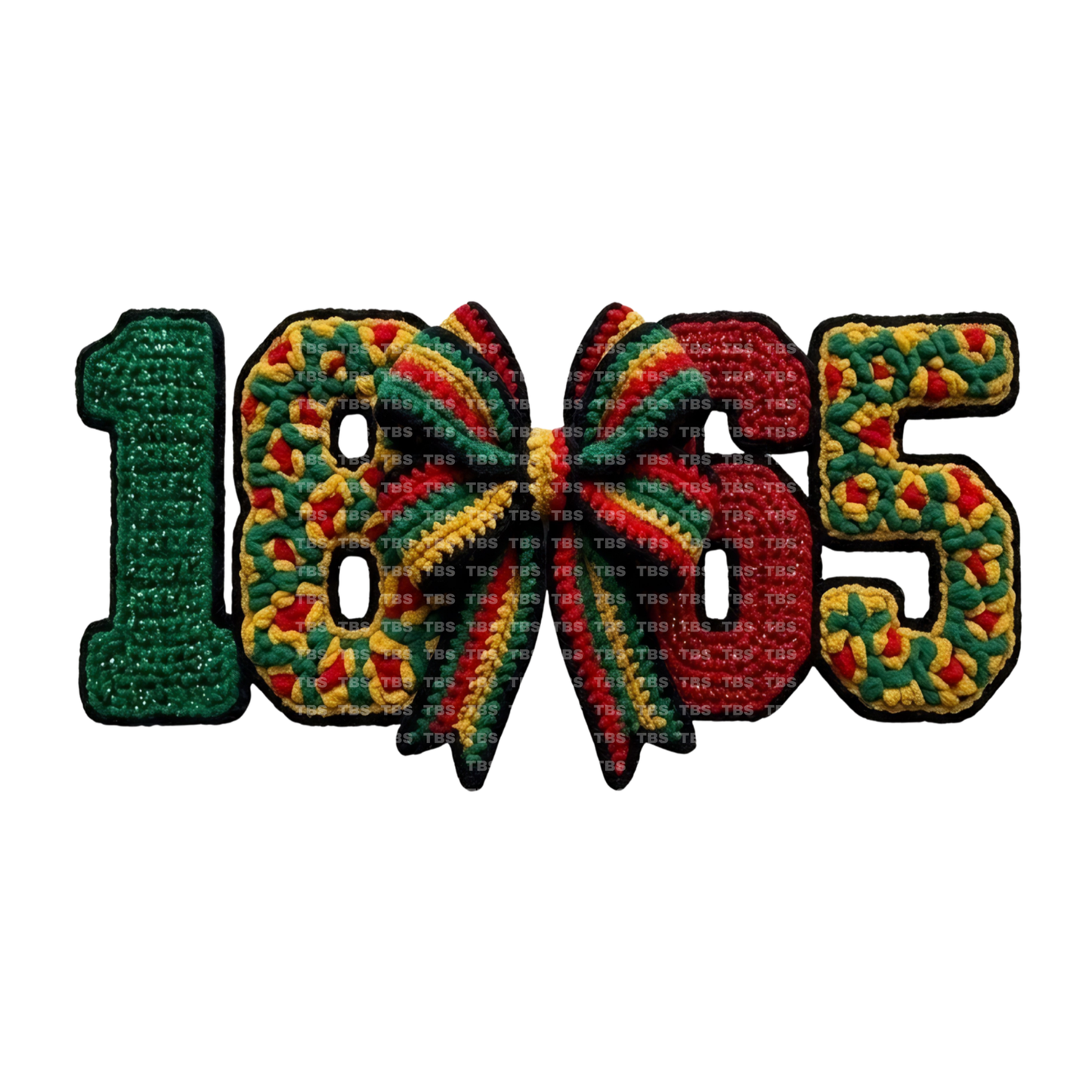 $2 Wholesale - JUNETEENTH FAUX YARN EFFECT SUBLIMATION T-Shirt Transfers
