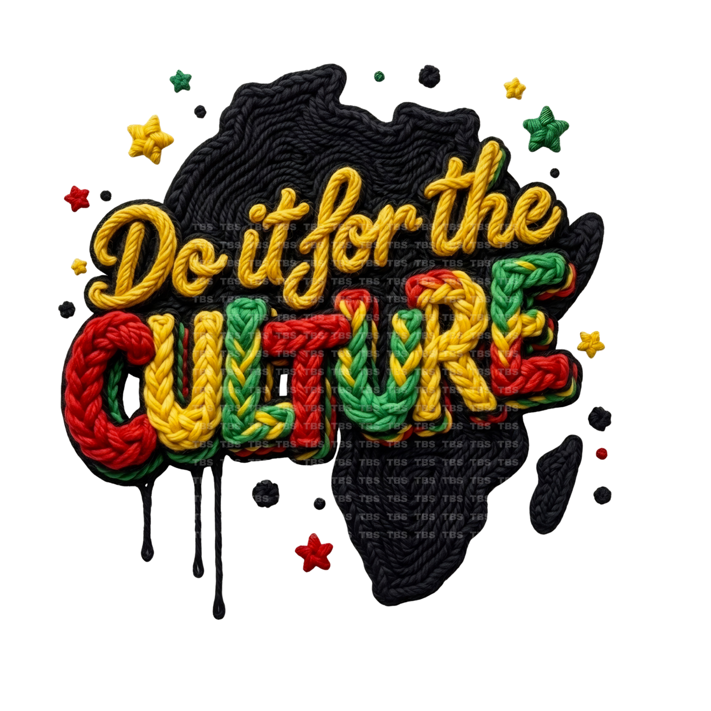 $2 Wholesale - JUNETEENTH FAUX YARN EFFECT SUBLIMATION T-Shirt Transfers