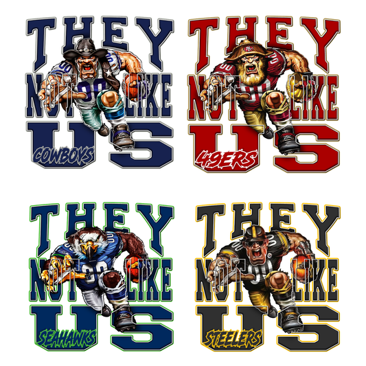 $2 Wholesale - They Not Like Us T-SHIRT TRANSFERS (SUBLIMATION)