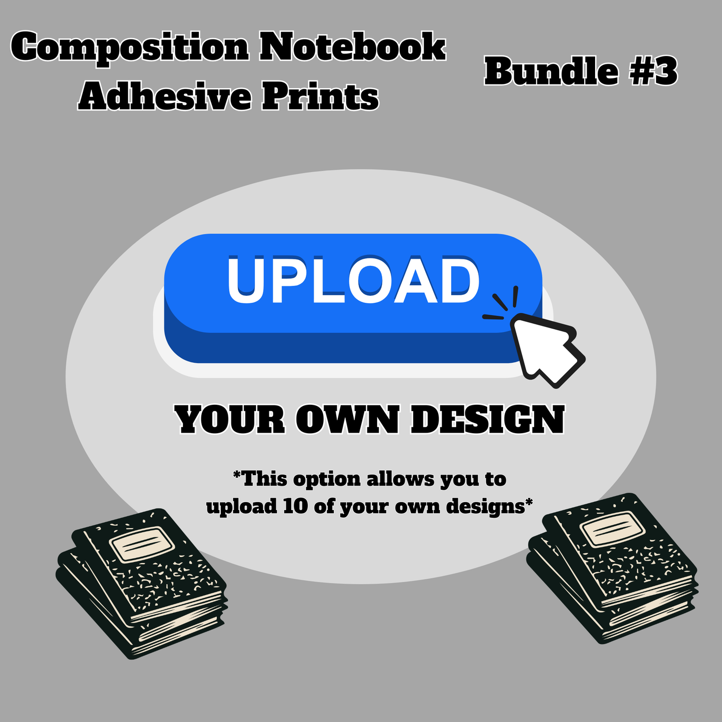 Composition Notebook Adhesive Prints
