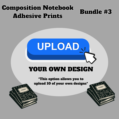 Composition Notebook Adhesive Prints