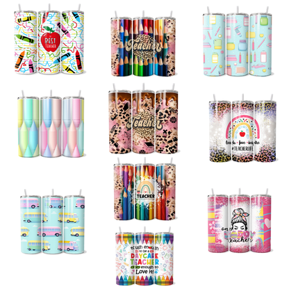 $2 Wholesale - TEACHER (Tumbler Wraps) (Sublimation)