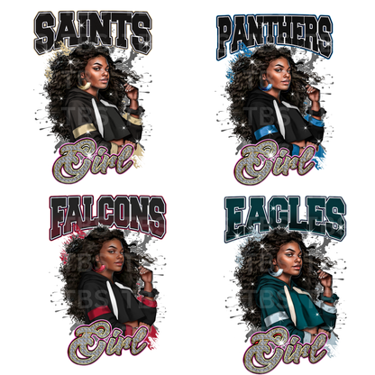 FOOTBALL LADIES  T-SHIRT TRANSFERS (SUBLIMATION) - Wholesale