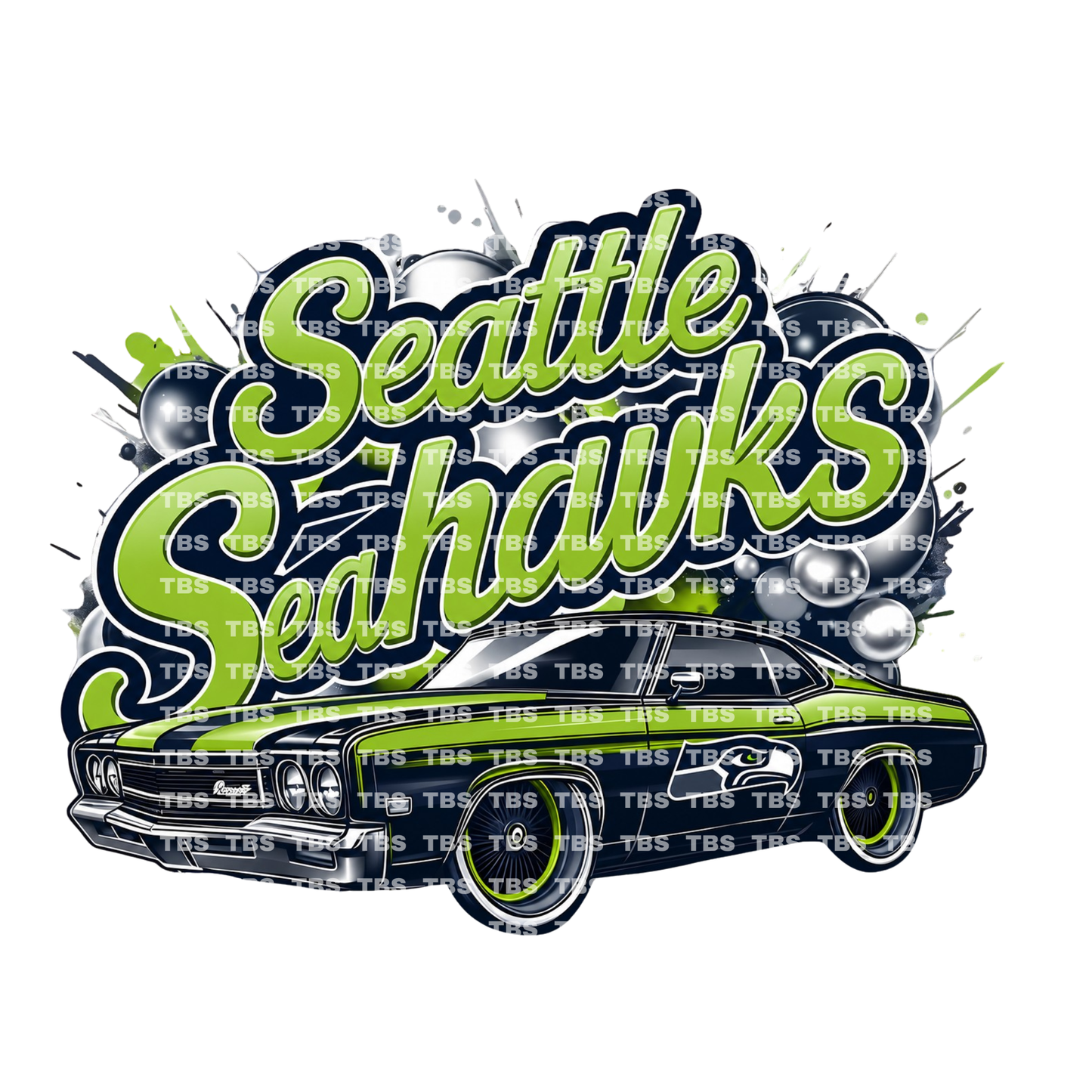 FOOTBALL & CARS DIE-CUT ADHESIVE VINYL DECAL