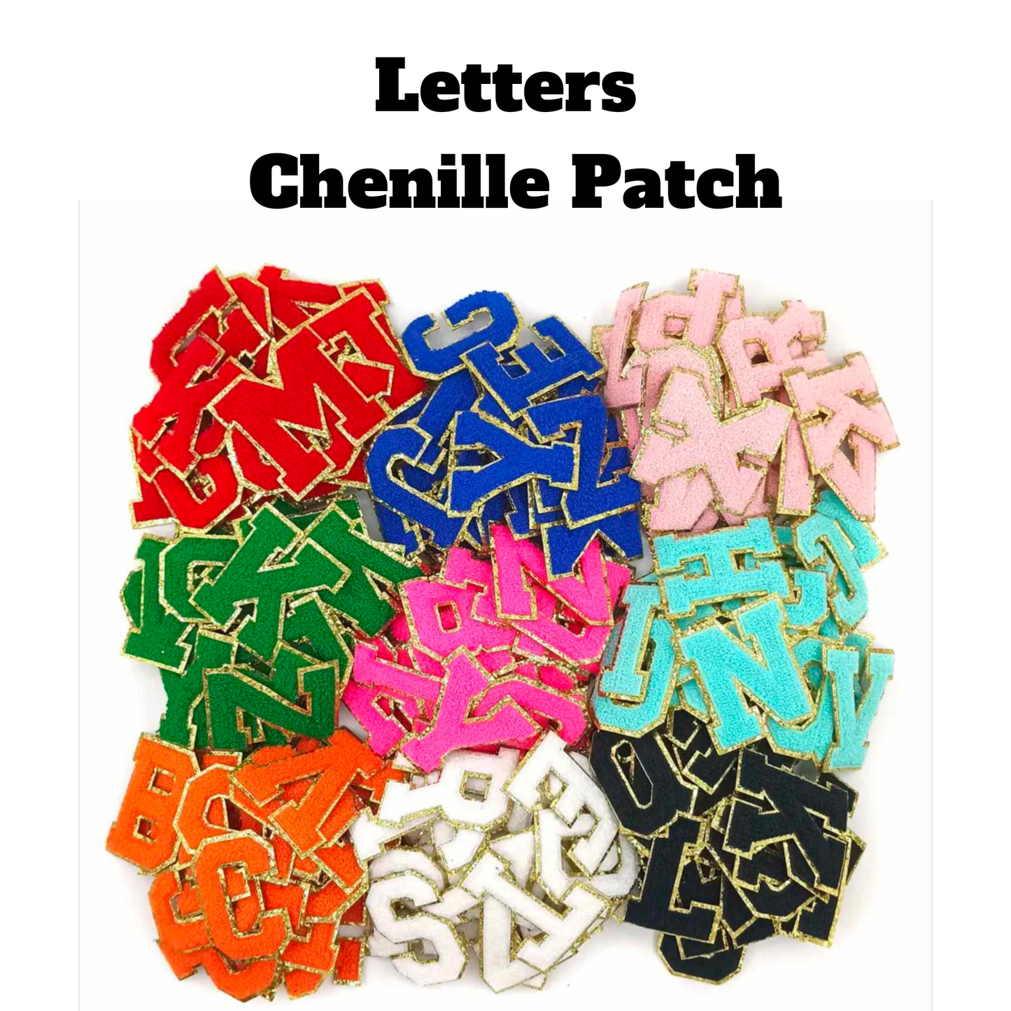 LETTER Chenille Patch (2.5" - 3")