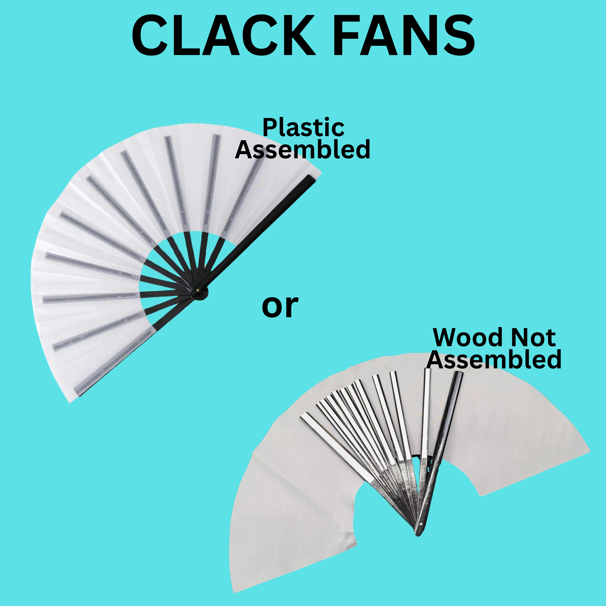 Clack Fan Ribs Fan (CLACK) Blank for Sublimation – The Blanks Spot