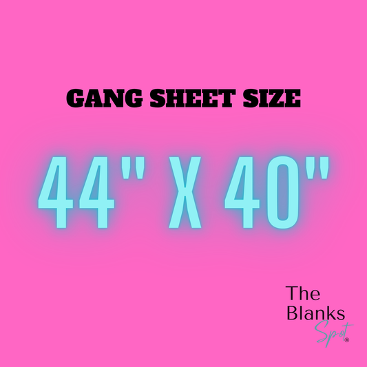 GANG SHEET - 44” X 40” - SUBLIMATION PRINTS/TRANSFERS