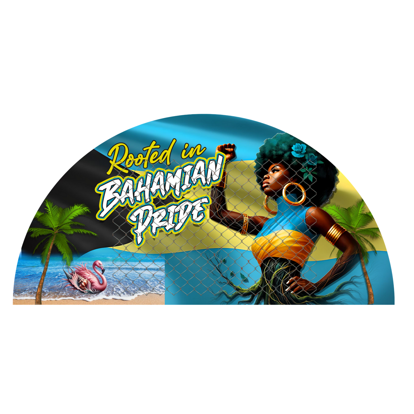 CARIBBEAN CLACK FAN TRANSFERS (SINGLES) (Sublimation)(Ready To Press)