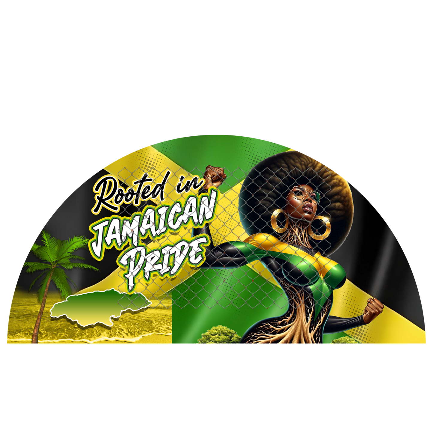CARIBBEAN CLACK FAN TRANSFERS (SINGLES) (Sublimation)(Ready To Press)