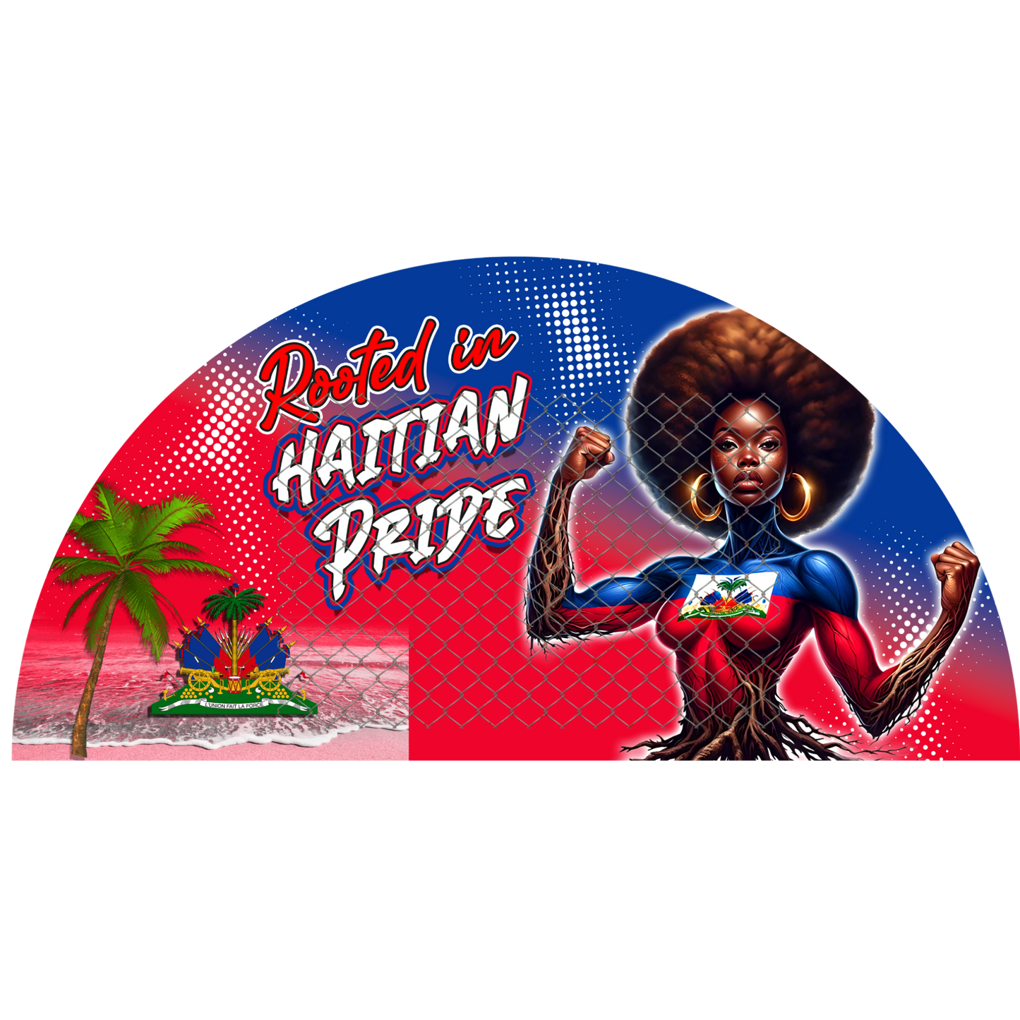 CARIBBEAN CLACK FAN TRANSFERS (SINGLES) (Sublimation)(Ready To Press)