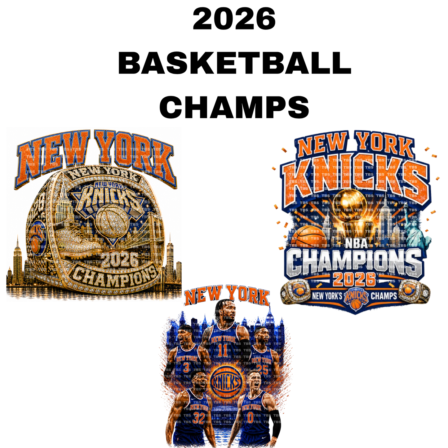 Basketball Champions - 2026 T-Shirt Sublimation Transfers