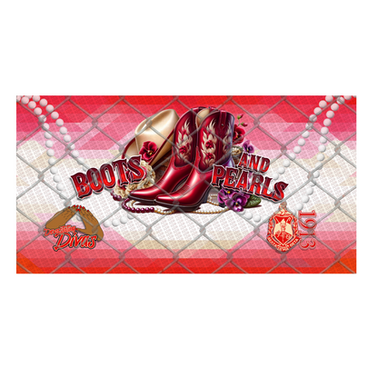 BOOTS & PEARLS CLACK FAN TRANSFERS (Sublimation)