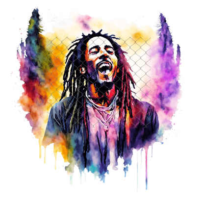 BOB MARLEY T-Shirt Sublimation Transfers