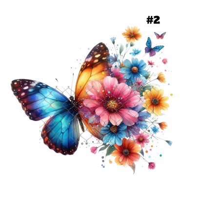 $2 Tuesday ONLY - BUTTERFLY T-Shirt Sublimation Transfers