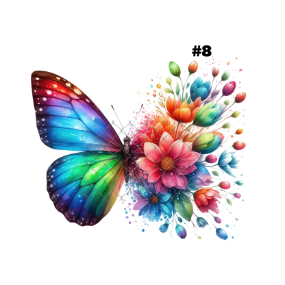 $2 Tuesday ONLY - BUTTERFLY T-Shirt Sublimation Transfers