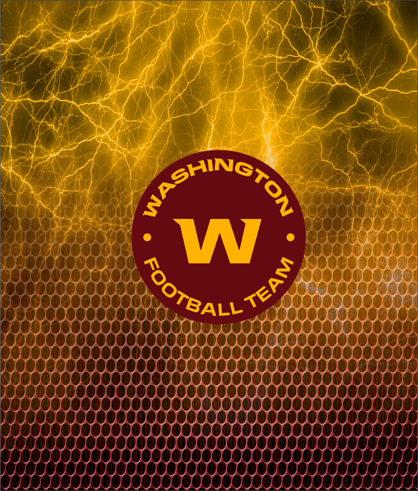 PRE-MADE ADHESIVE TRAY TABLE PRINTS (20" X 15.25") - FOOTBALL (LIGHTNING)