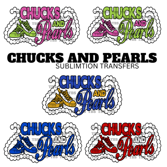 Chucks & Pearls Transfer