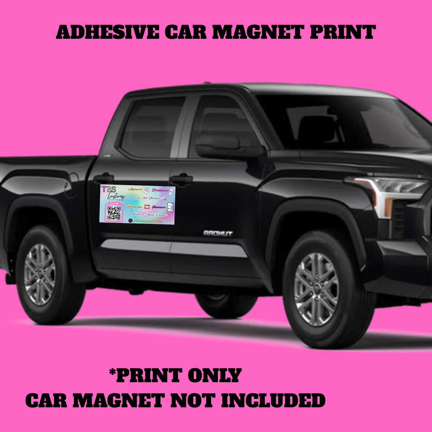 CUSTOM ADHESIVE CAR MAGNET PRINT