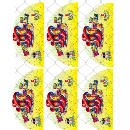 BUNDLE (6PK) - BOOTS & PEARLS (D9 & OES) CLACK FAN TRANSFERS - (Sublimation) (Ready to Press)
