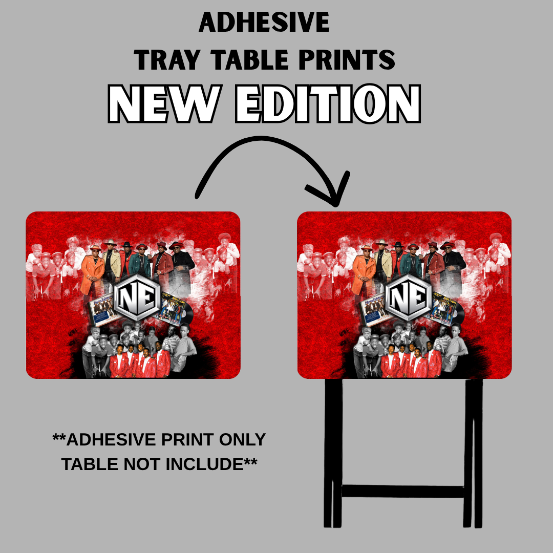 PRE-MADE ADHESIVE TRAY TABLE PRINTS (20" X 15.25") -New Edition