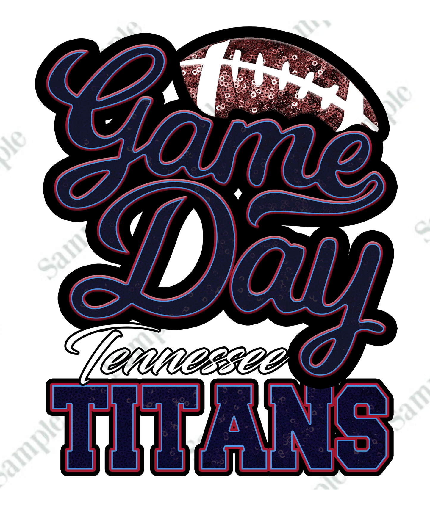 Game Day FOOTBALL T-SHIRT TRANSFERS (DTF or SUBLIMATION)