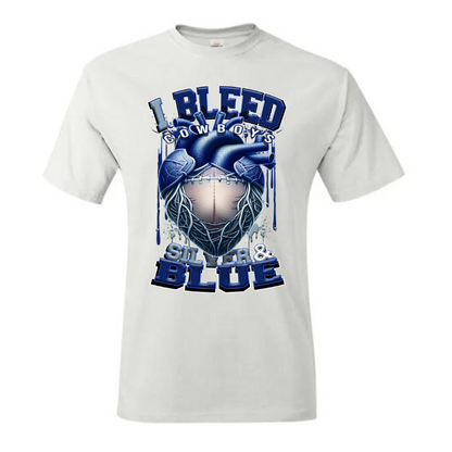 I Bleed PRO FOOTBALL T-SHIRT TRANSFERS (DTF or SUBLIMATION)