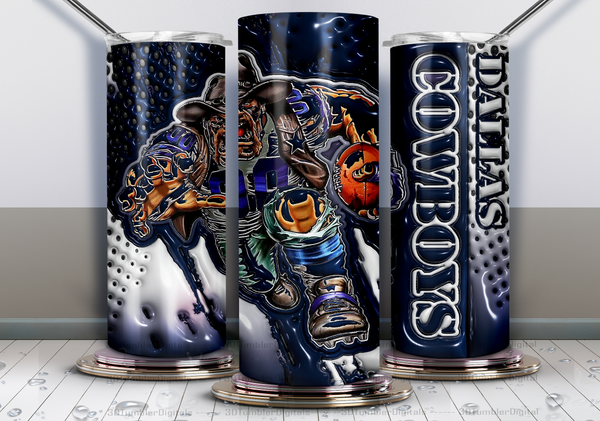 PRO FOOTBALL SUBLIMATION TUMBLER WRAPS  for 20oz Tumblers