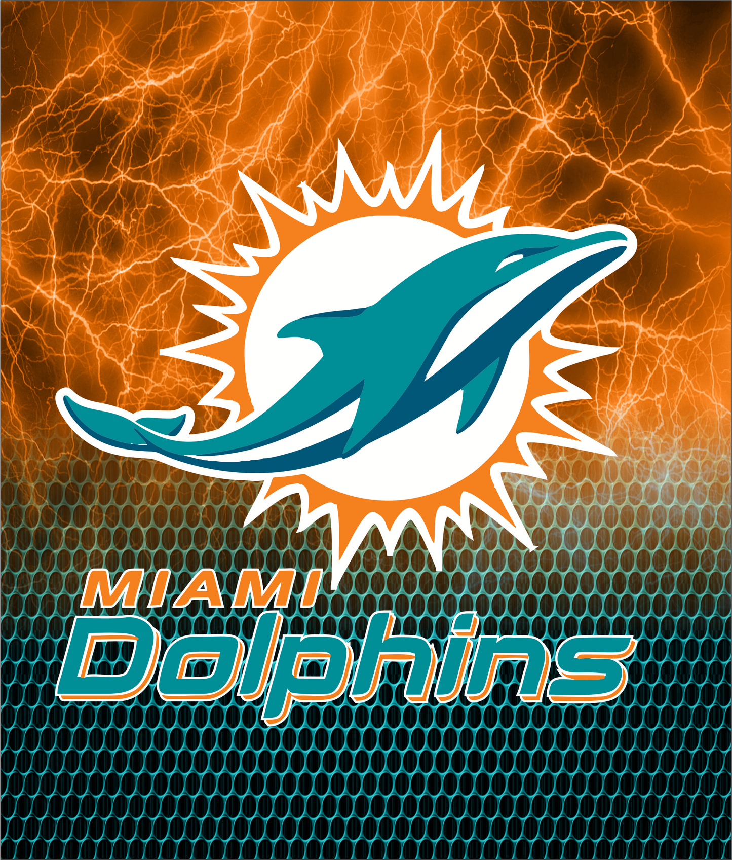 PRE-MADE ADHESIVE TRAY TABLE PRINTS (20" X 15.25") - FOOTBALL (LIGHTNING)
