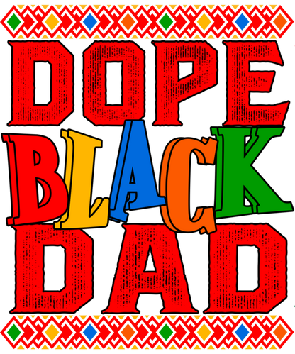 BLK DAD T-Shirt Sublimation Transfers (Singles)