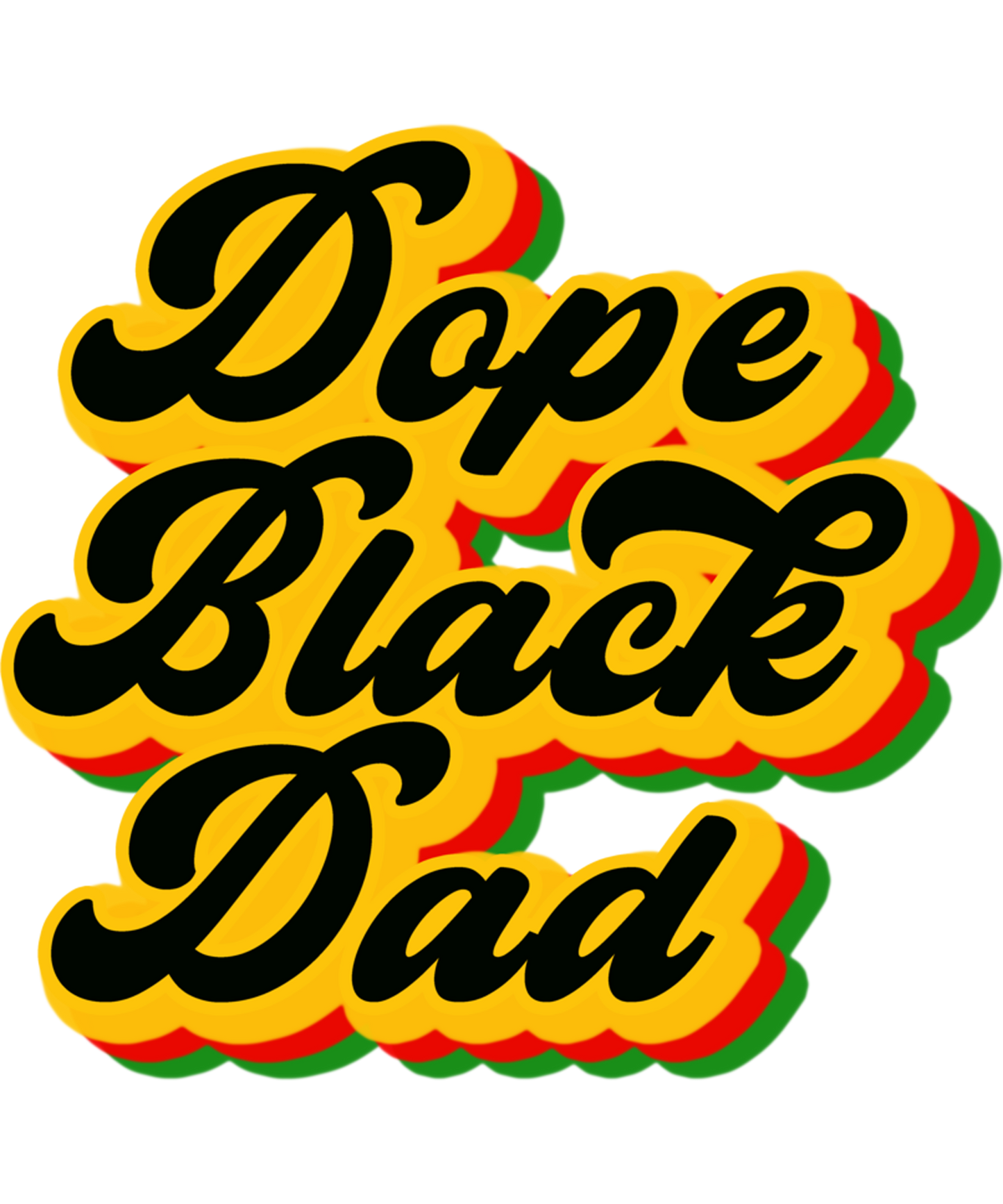 BLK DAD T-Shirt Sublimation Transfers (Singles)