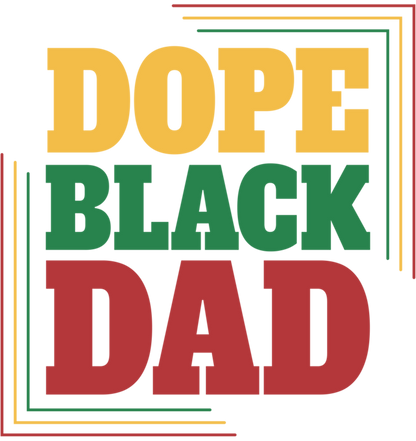 BLK DAD T-Shirt Sublimation Transfers (Singles)