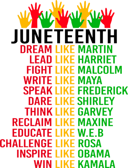 $2 Wholesale - JUNETEENTH KIDS T-Shirt Sublimation Transfers