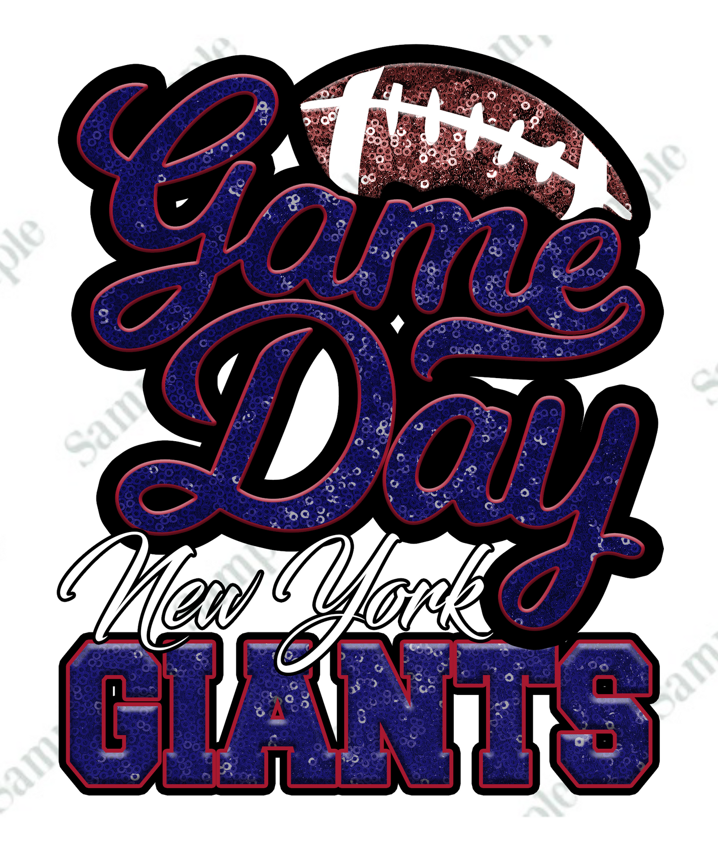 Game Day FOOTBALL T-SHIRT TRANSFERS (DTF or SUBLIMATION)