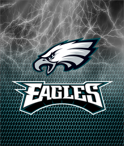 PRE-MADE ADHESIVE TRAY TABLE PRINTS (20" X 15.25") - FOOTBALL (LIGHTNING)