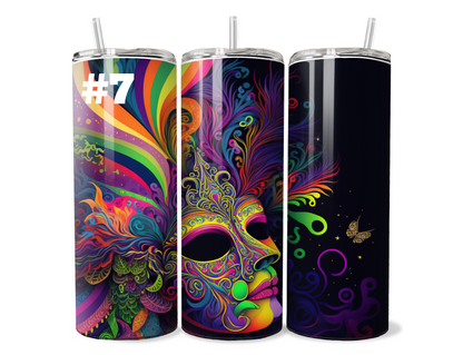 $2 Tuesday ONLY - Mardi Gras Sublimation Tumbler Wraps