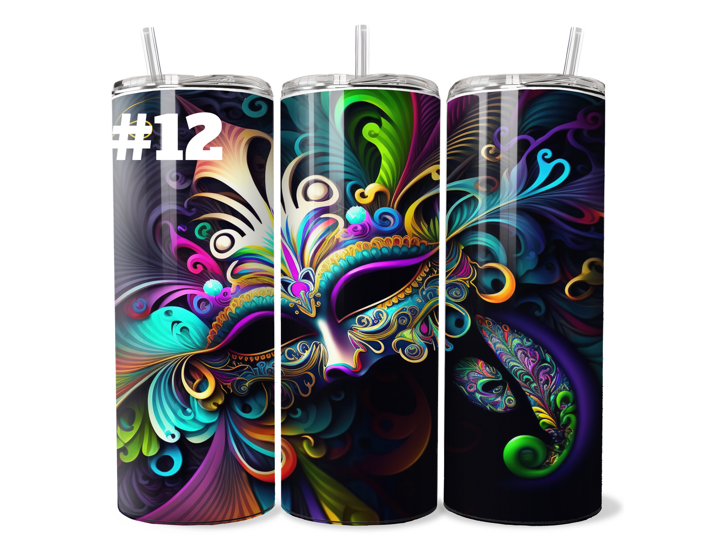 $2 Tuesday ONLY - Mardi Gras Sublimation Tumbler Wraps