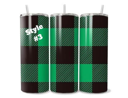 Plaid TUMBLER WRAPS (2pks)