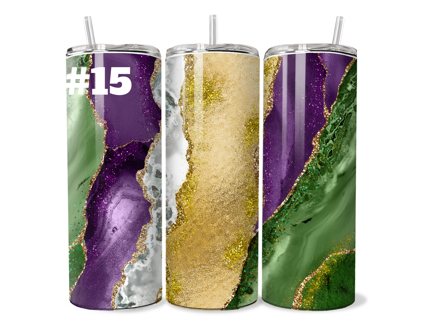 $2 Tuesday ONLY - Mardi Gras Sublimation Tumbler Wraps