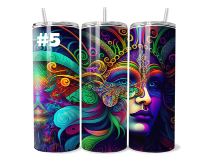 $2 Tuesday ONLY - Mardi Gras Sublimation Tumbler Wraps