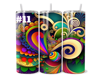 $2 Tuesday ONLY - Mardi Gras Sublimation Tumbler Wraps