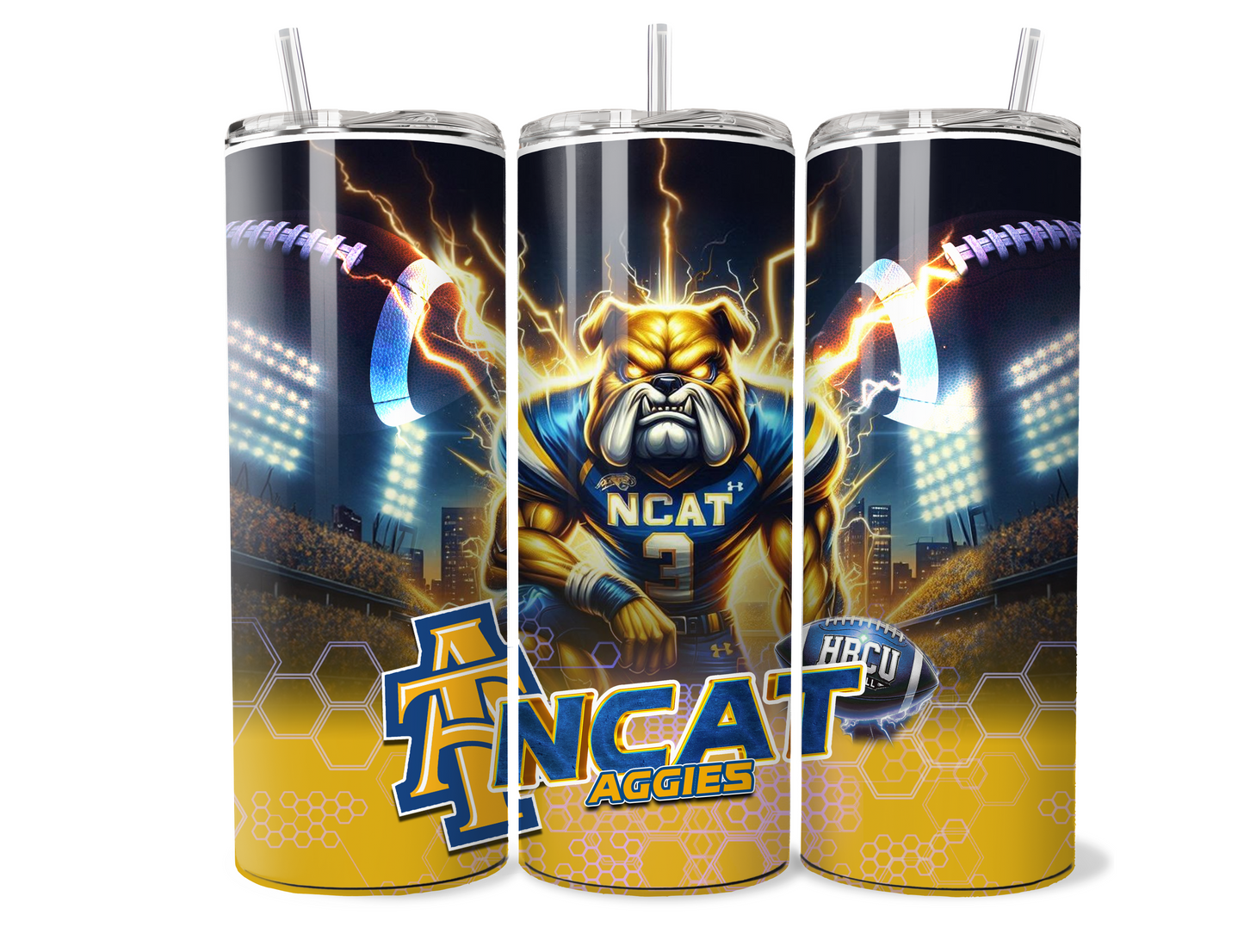 $2 Tuesday ONLY - HBCU (LIGHTNING) SUBLIMATION TUMBLER WRAPS