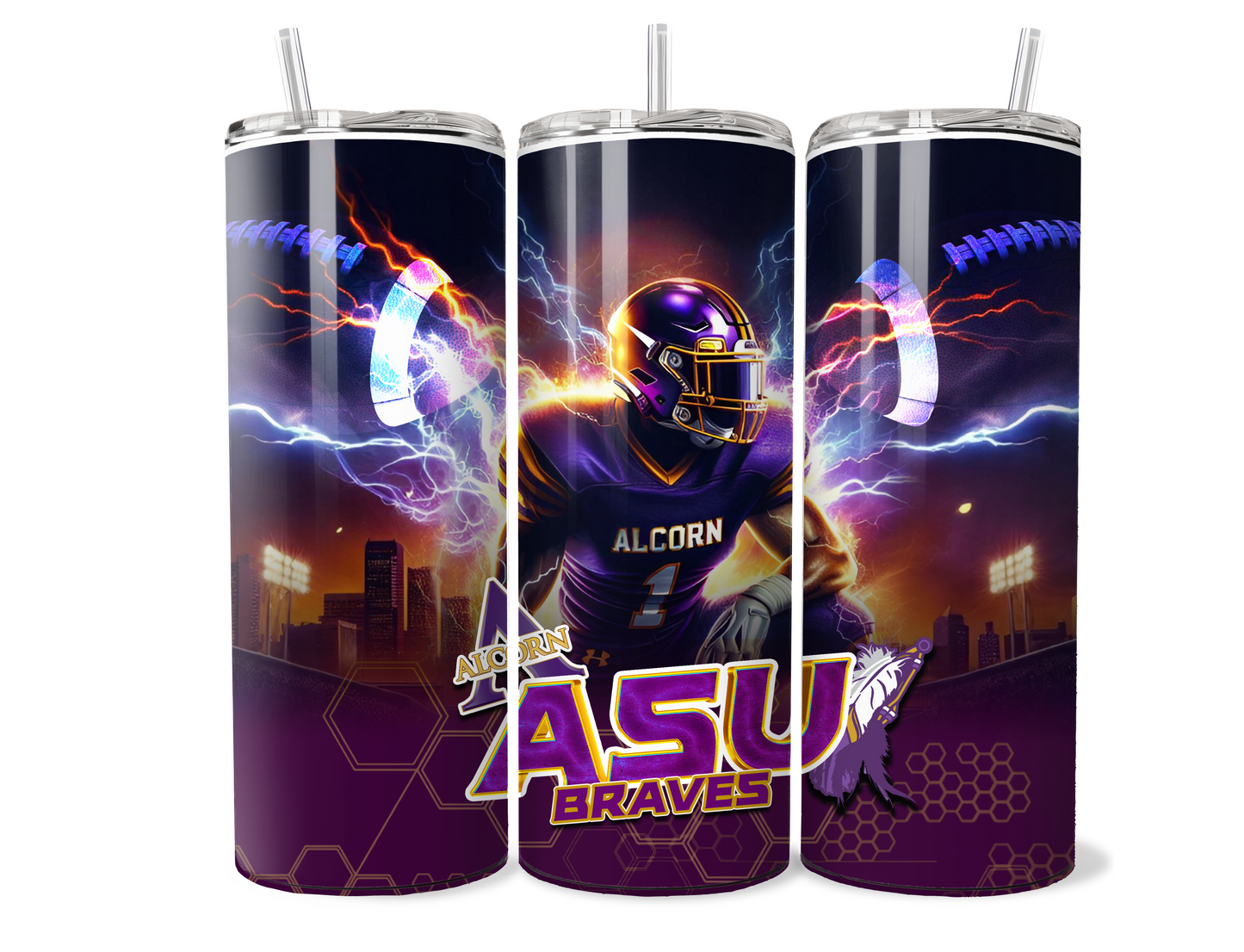 $2 Tuesday ONLY - HBCU (LIGHTNING) SUBLIMATION TUMBLER WRAPS
