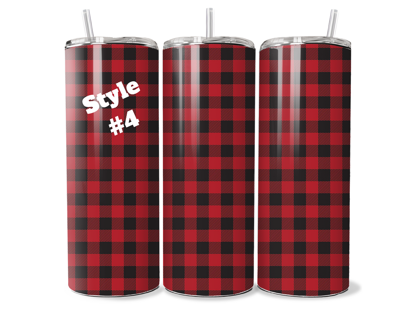 Plaid TUMBLER WRAPS (2pks)