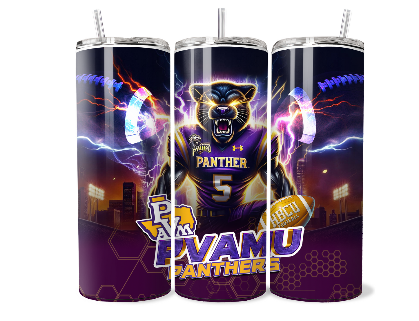 $2 Tuesday ONLY - HBCU (LIGHTNING) SUBLIMATION TUMBLER WRAPS