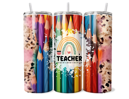 $2 Wholesale - TEACHER (Tumbler Wraps) (Sublimation)