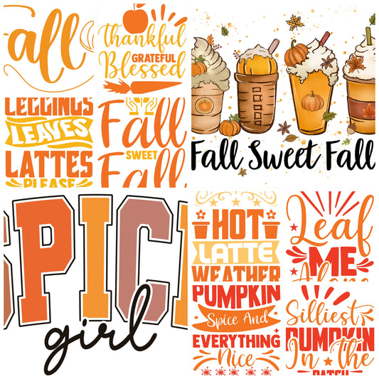 Spicy Fall SUBLIMATION Transfer Bundles