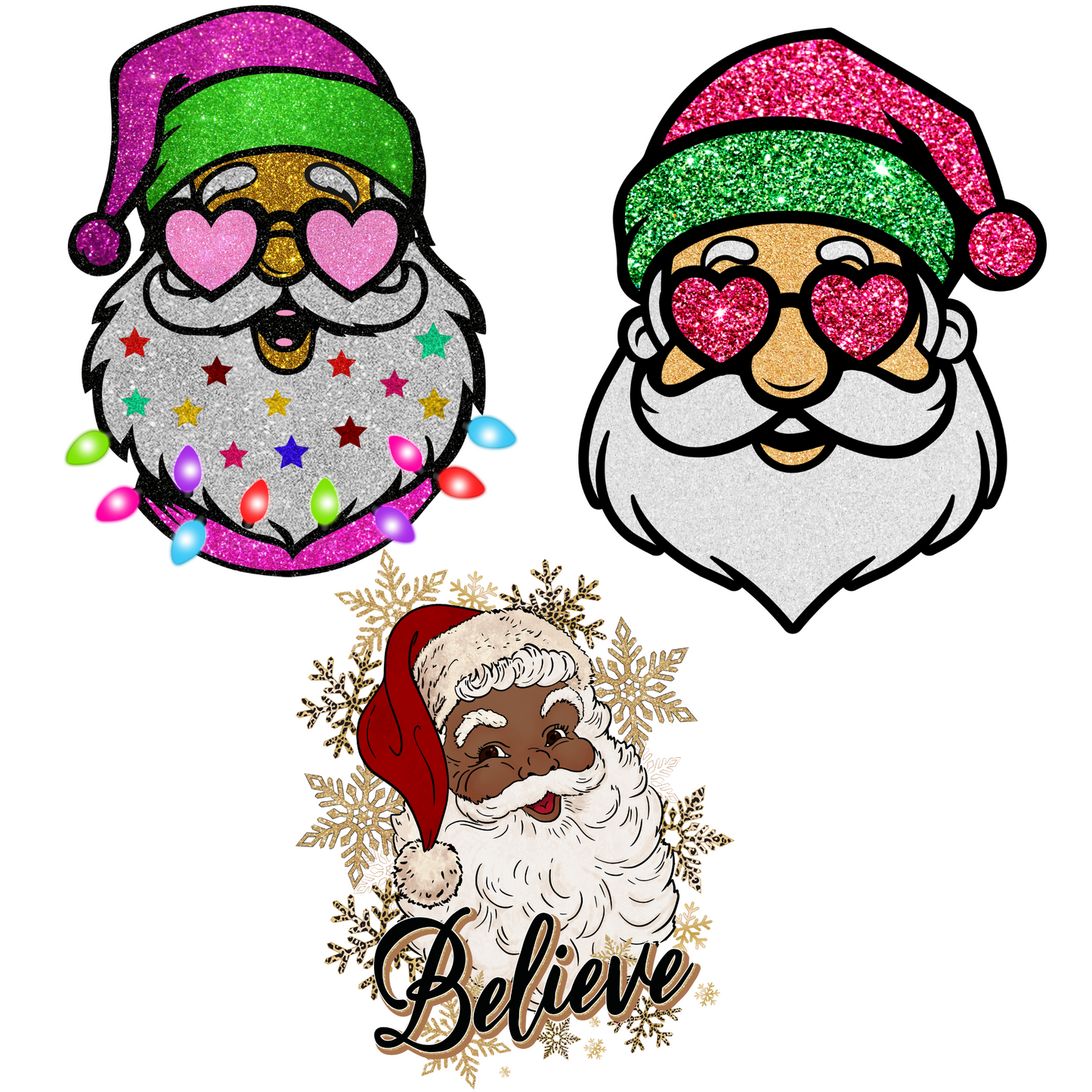 SANTA 11" Sublimation Transfers (2pk)